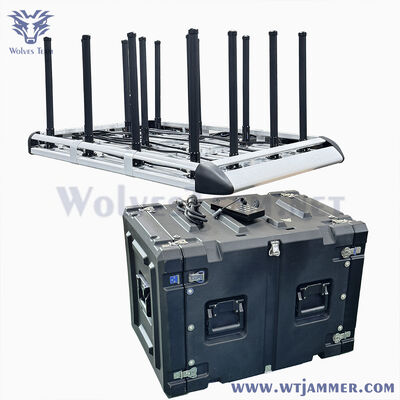 500M 12 Bande Jammer di Segnale ad Alta Potenza Montato su Veicolo Bloccante di Segnale RF Portatile per Convogli VIP e Schieramenti di Sicurezza Mobili sul Campo