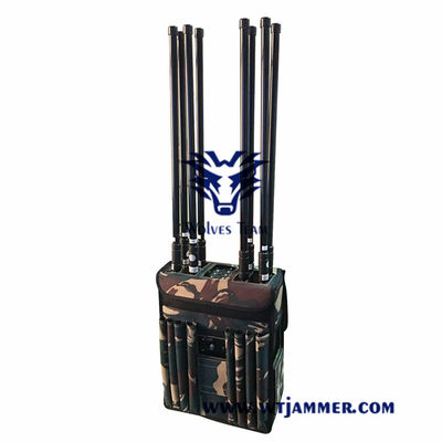GSM 800mhz WiFi 2.4G 3G 4G GPS 50m Mochila segnale jammer