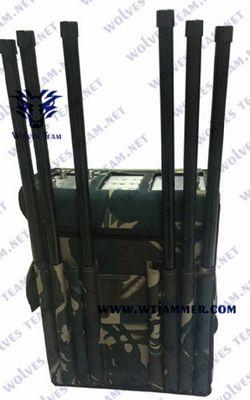 6 bande 100 metri 80W RF Manpack Jammer per unità militari