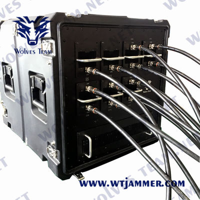 GSM CDMA Anti UAV Drone Jammer 1000m 240VAC Per stazione base del petrolio e del gas