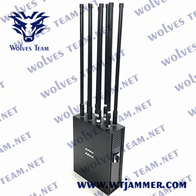 Wifi2.4G 3G 4G 5G Manpack leggero interferitore del segnale cellulare all' esterno Batteria integrata