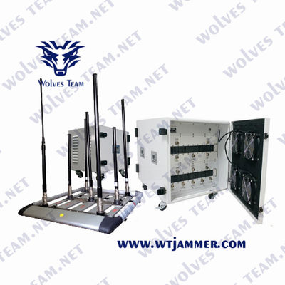 Unità militari IED Bomb Jammer 500w WIFI 5.8 GPS GSM 3G 4G 5G