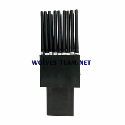 Portatile 18 antenne 18W telefono cellulare GSM 3G 4G 5G interferente segnale RF Bloccante Wifi GPS uhf vhf interferente fino a 30 metri