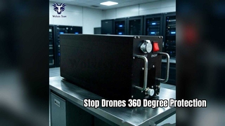 Modulo amplificatore di potenza RF anti-drone da 50 W di fabbrica con antenna omnidirezionale copertura totale a 360°