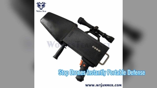 1000 Metri 360° Difesa di Sicurezza Anti-Spionaggio Portatile Jammer di Segnale UAV Drone a 4 Canali