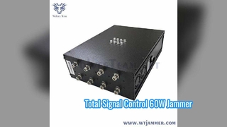Jammer di segnale wireless a 8 bande da 160 W con antenne omnidirezionali e batteria integrata